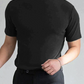👕 50% de Réduction! 🔝 T-shirt Slim Fit à Col Montant pour Homme – Ajusté, Confortable & Style Moderne 🎁