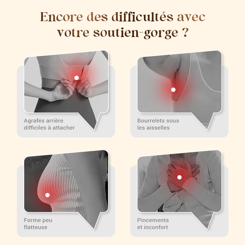 🔥acheté 1 offerts 2 🏆Soutien-Gorge Confortable Sans Armature avec Fermeture Frontale