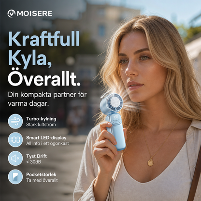🌬️ PROMO -50% ! ✨ Mini Ventilateur Turbo Portable – Plaque Refroidissement, Affichage LED Vitesse, Moteur Sans Balais Silencieux, 130mm · 3 Coloris 🔥 Achetez 2 & Économisez