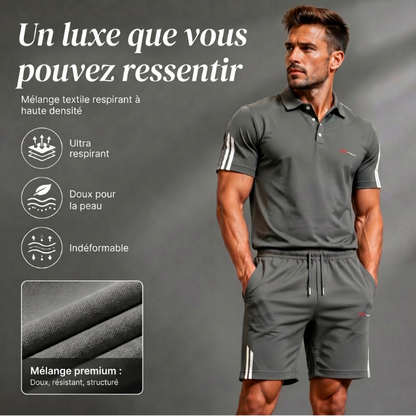 Ensemble Short et T-Shirt À Manches Courtes Décontracté pour Homme
