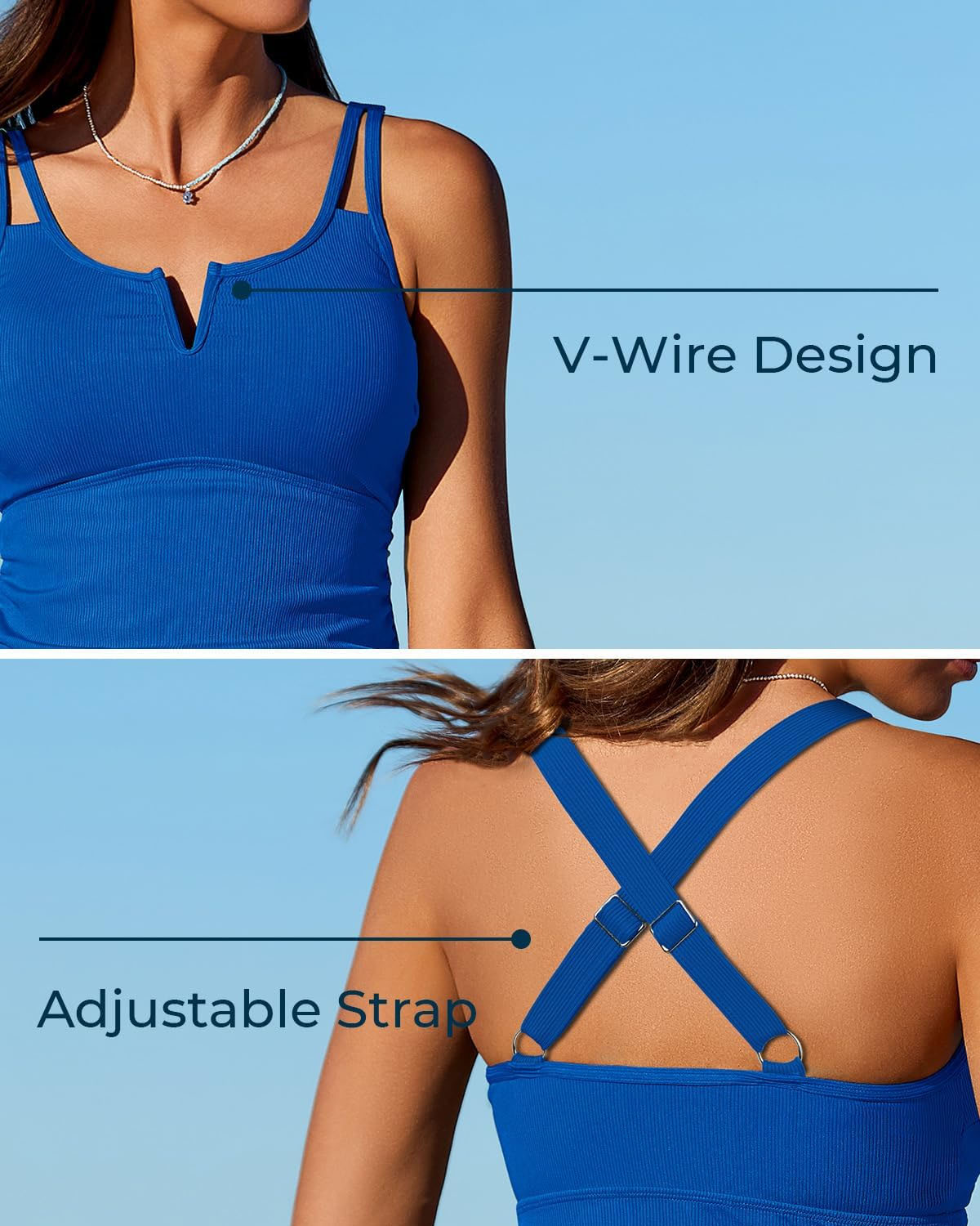 💃 PROMO ÉTÉ -50% ! 🌊 Tankini 2 Pièces Femme Gainant – Bretelles Réglables, Soutien-Gorge Intégré, Short Sport · Vert, Rose, Bleu & Noir · S–3XL (UK6-20) ✨