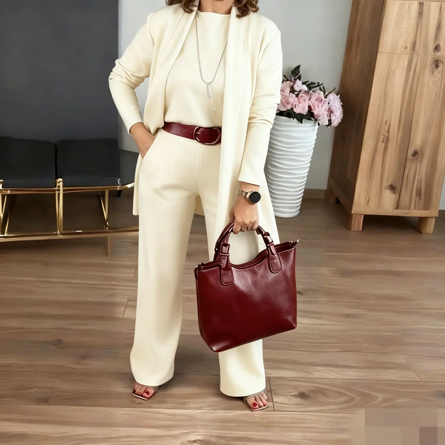 ⏰50% pour temps limité🍂Ensemble 3 Pièces Élégant - Confort Doux et Style Polyvalent 💼📦