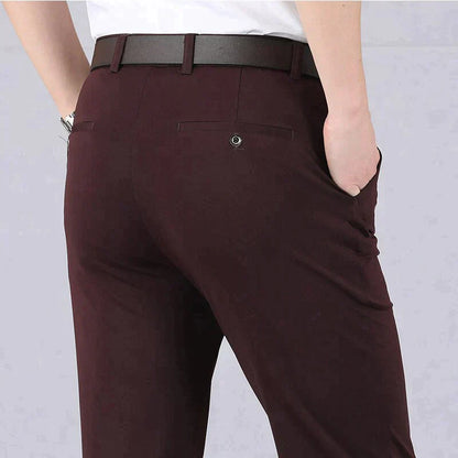Pantalons classiques à taille haute pour homme