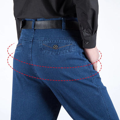 📢📢60 % de réduction !!! 🎅 Jeans taille haute à coupe droite pour hommes