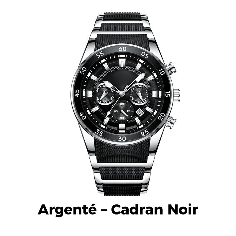 ⌚🔥Montre à Quartz Multifonctionnelle Imperméable pour Hommes【Une montre d'un excellent rapport qualité-prix】