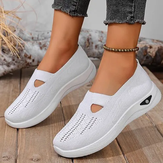 🔥Chaussures pour femmes, confortables, respirantes, antidérapantes, orthopédiques, pour les personnes d'âge moyen et les seniors