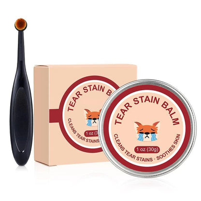 🐾 50% DE RÉDUCTION! ❤️ Crème Anti-Larmes pour Animaux & Set de Brosse – Nettoie en Douceur, Réduit les Taches & Idéal pour Chiens et Chats 🐶