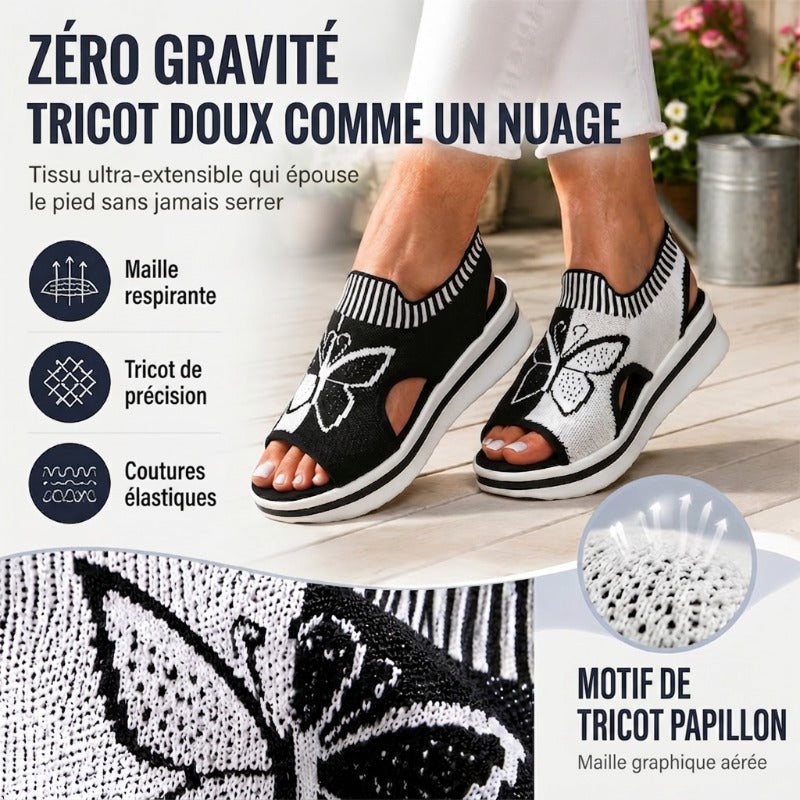 👡 Sandales plates à bout ouvert pour femme – talon compensé confortable, style aérien, idéales pour la plage, les vacances et le quotidien
