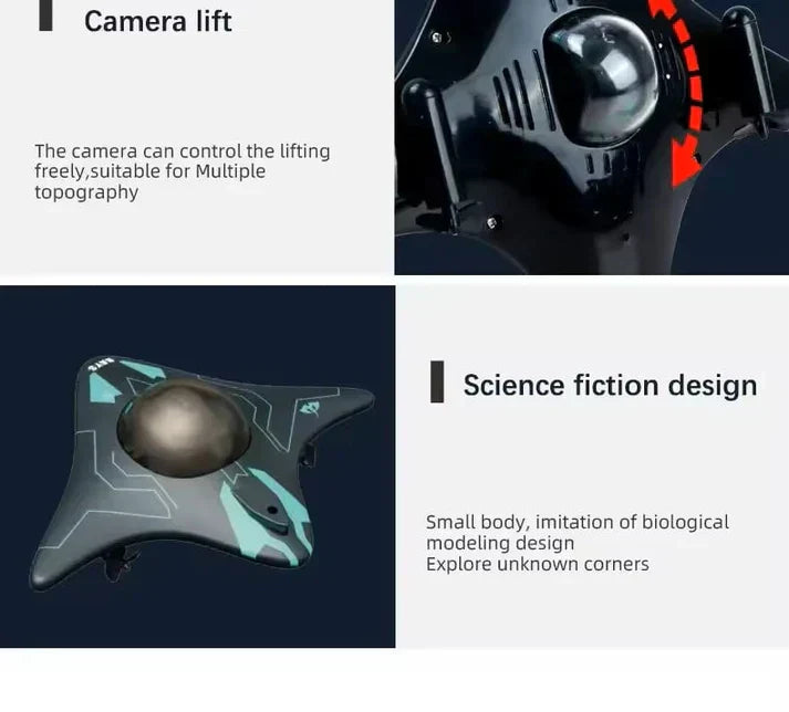 Drone de surface piloté par application pour explorer les plans d'eau