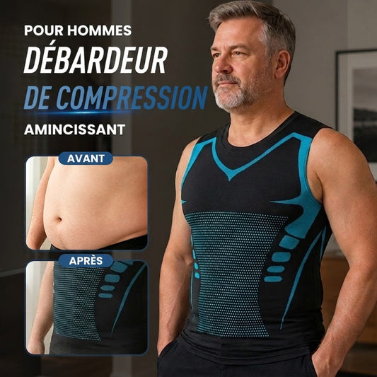 🎉 Gilet de maintien ionique – Compression et rafraîchissement – Gainage corporel et sans manches – Invisible sous les vêtements 🕶️