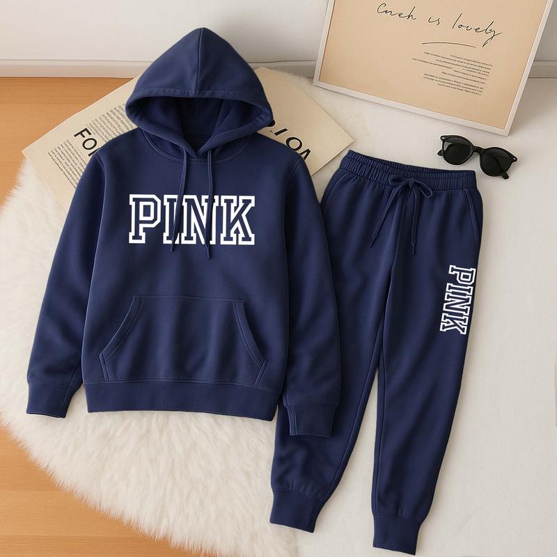 Ensemble unisexe composé d'un sweat à capuche oversize uni et d'un pantalon de jogging