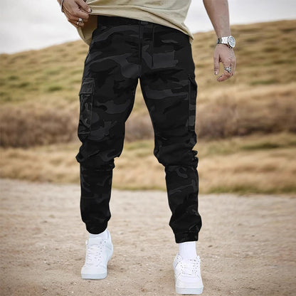 Pantalon de travail décontracté à motif camouflage