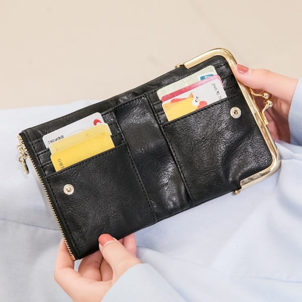 Livraison gratuite à l'achat de deux ✨ Mini portefeuille de cartes carré pour dames