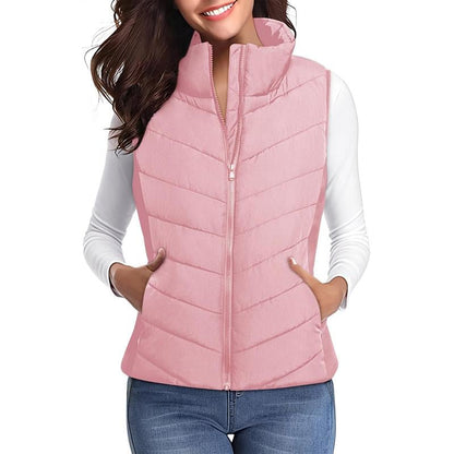 👚 50% DE RÉDUCTION ! ✨ Gilet Matelassé Sans Manches Femme - Léger & Confortable, Parfait pour les Tenues Décontractées ou Élégantes 💫