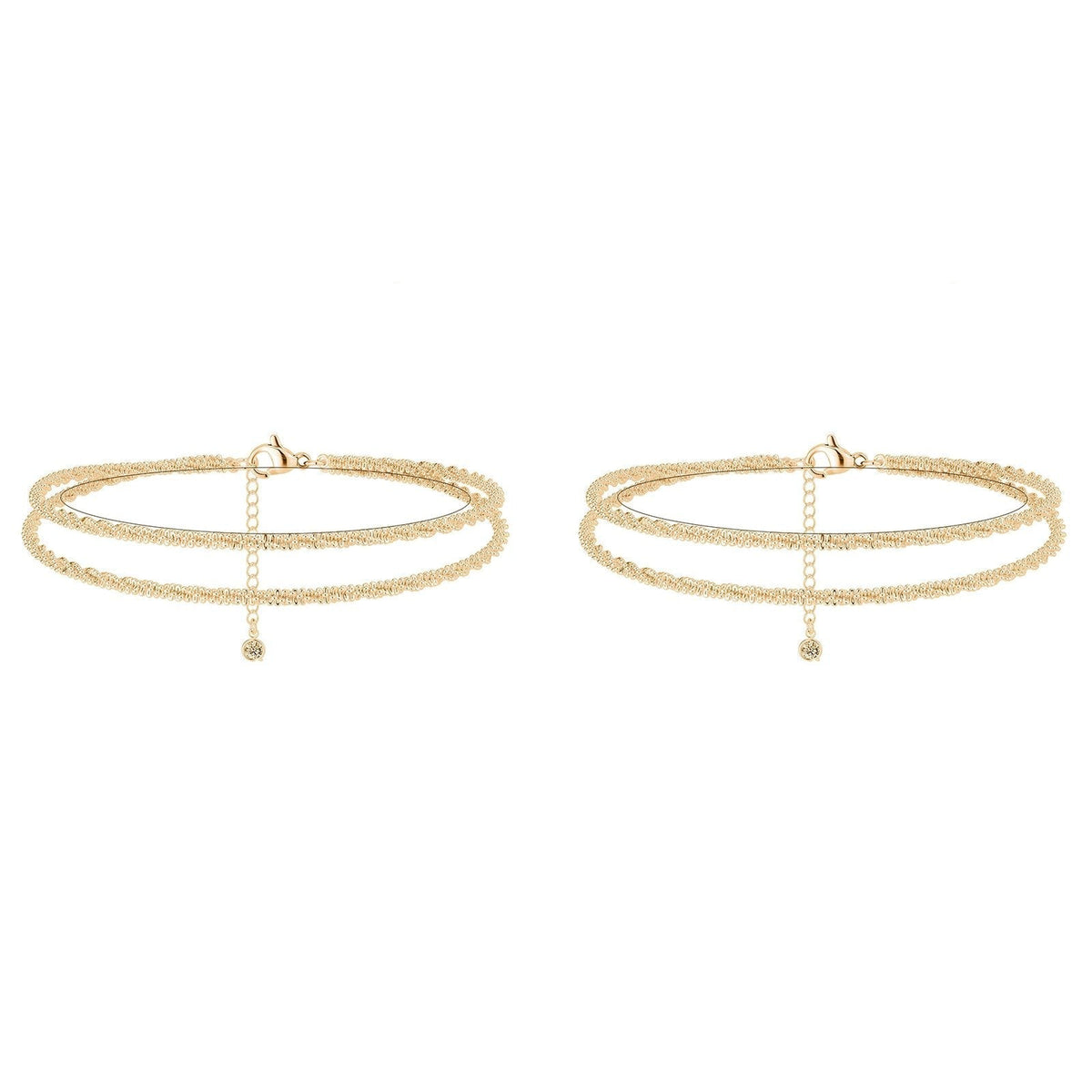 💜DERNIER JOUR -50% de réduction💜Délicat bracelet de cheville étanche en couches