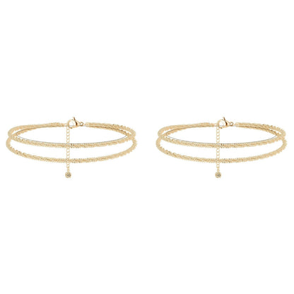💜DERNIER JOUR -50% de réduction💜Délicat bracelet de cheville étanche en couches
