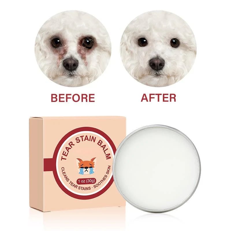 🐾 50% DE RÉDUCTION! ❤️ Crème Anti-Larmes pour Animaux & Set de Brosse – Nettoie en Douceur, Réduit les Taches & Idéal pour Chiens et Chats 🐶