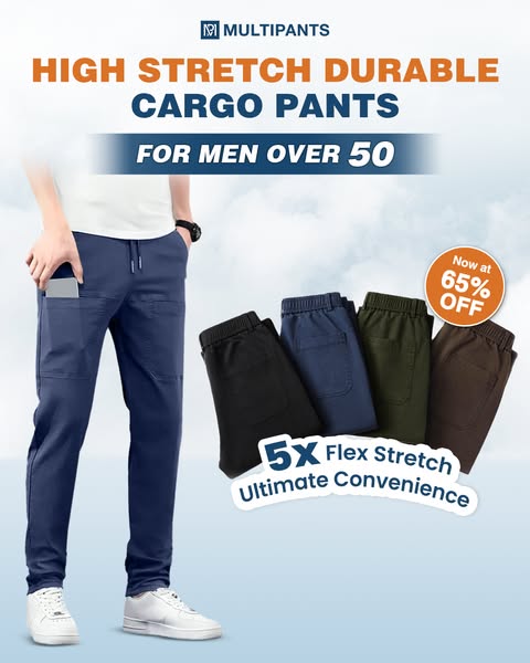 🎁Vente Flash -70%🏆MultiPants – Pantalon Cargo Extensible Multi-poches Haute Résistance