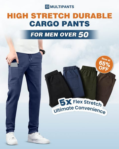 🎁Vente Flash -70%🏆MultiPants – Pantalon Cargo Extensible Multi-poches Haute Résistance