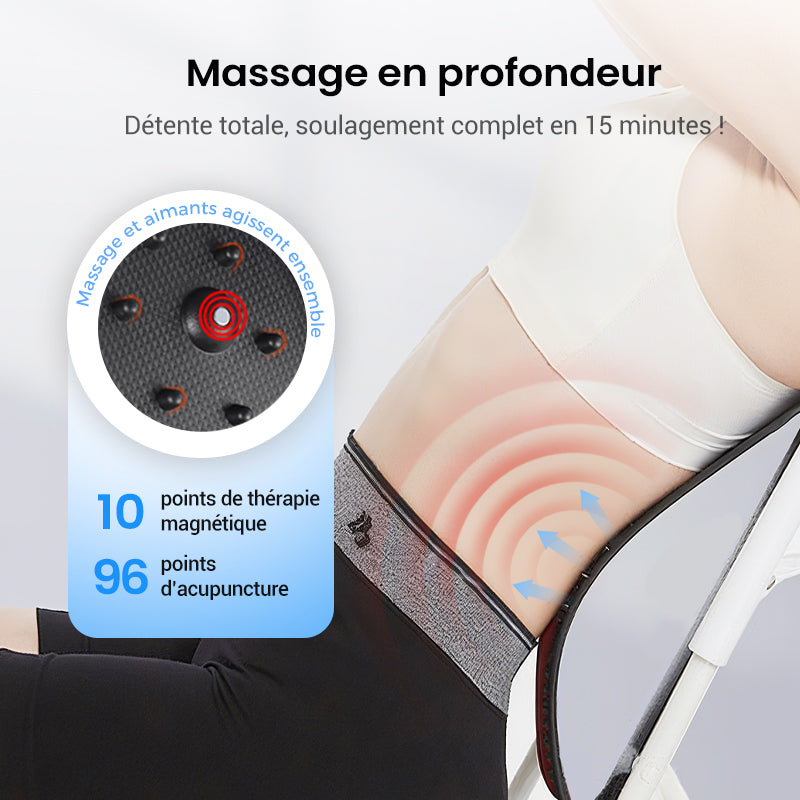 💐 PROMO EXCEPTIONNELLE -50% ! Étireur Lombaire Magnétique Haute Qualité – Massage Acupuncture Doux, Tissu Respirant 🌿💆【Offre Limitée】