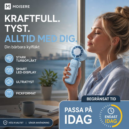 🌬️ PROMO -50% ! ✨ Mini Ventilateur Turbo Portable – Plaque Refroidissement, Affichage LED Vitesse, Moteur Sans Balais Silencieux, 130mm · 3 Coloris 🔥 Achetez 2 & Économisez