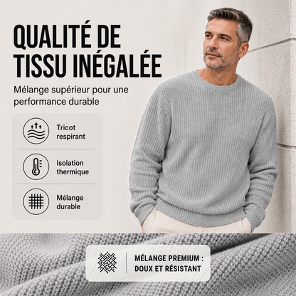 Pull à col rond et à manches longues