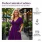 👗PROMO LIMITÉE 50%✨Robe Femme en V à Devant Bouclé – Tissu Fluide Doux, Poches Latérales, Coupe Large, 4 Couleurs, Taille XL-5XL, Parfaite pour Toutes Occasions🌺