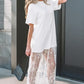 🔥Profitez dès maintenant de 49 % de réduction✨T-shirt à manches courtes et motif floral en patchwork / Robe longue ample
