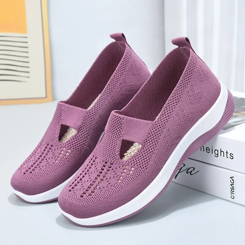 🔥Chaussures pour femmes, confortables, respirantes, antidérapantes, orthopédiques, pour les personnes d'âge moyen et les seniors