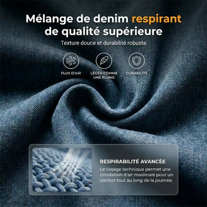 🧥 50% DE RÉDUCTION MAINTENANT ! 👖 Veste en jean délavé vintage pour homme décontractée – Design intemporel, tissu durable et poches fonctionnelles ✨