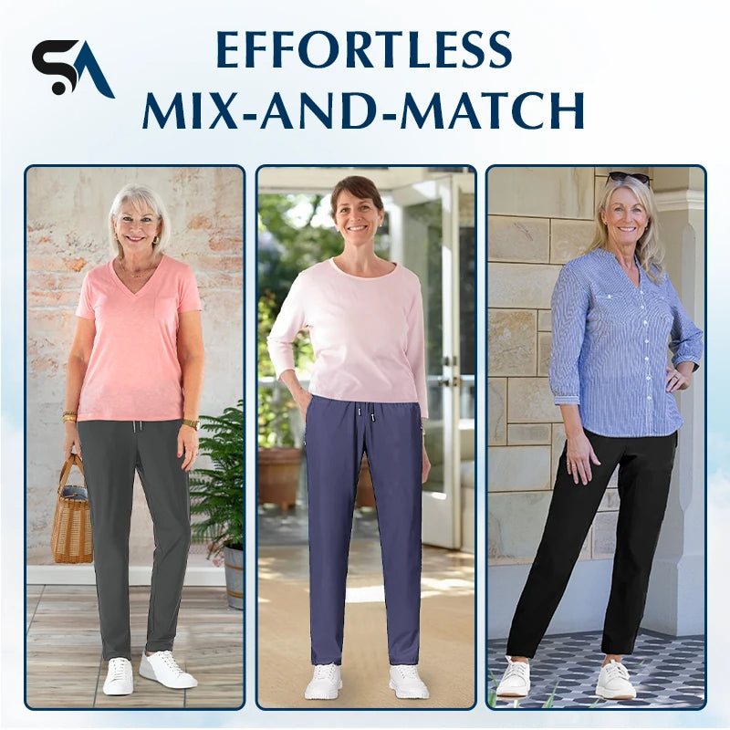 Pantalon décontracté unisexe ultra extensible, frais et confortable