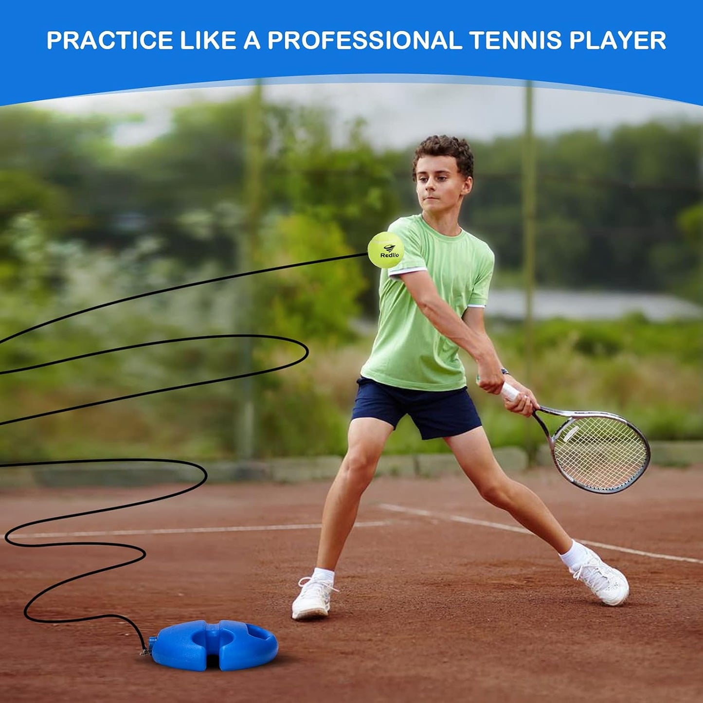 💎50% DE RÉDUCTION ! 💎 Planche d’Entraînement Solo pour Tennis – Rebond Automatique, Portable & Idéal pour Tous les Niveaux 🎾✨