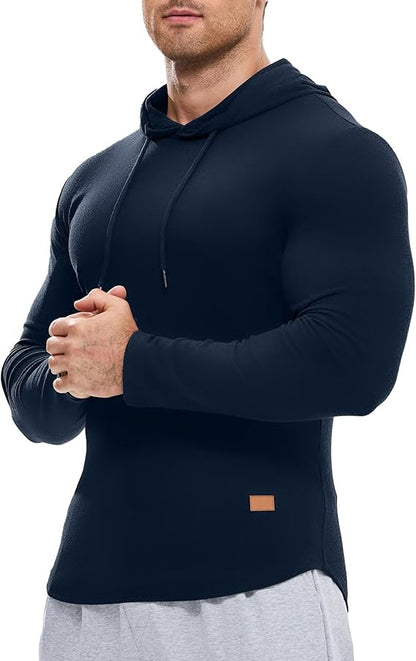 👕 60% DE RÉDUCTION! 🔥 Sweat à Capuche Uni à Cordon & Manches Longues – Tissu Doudou, Poches Kangourou & Streetwear Look 🧶