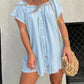 Robe en jean décontractée à manches courtes