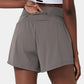 ✨️ 2025 It soldes 49% de réduction🥰 Short de yoga 2-en-1 avec taille haute et poches latérales