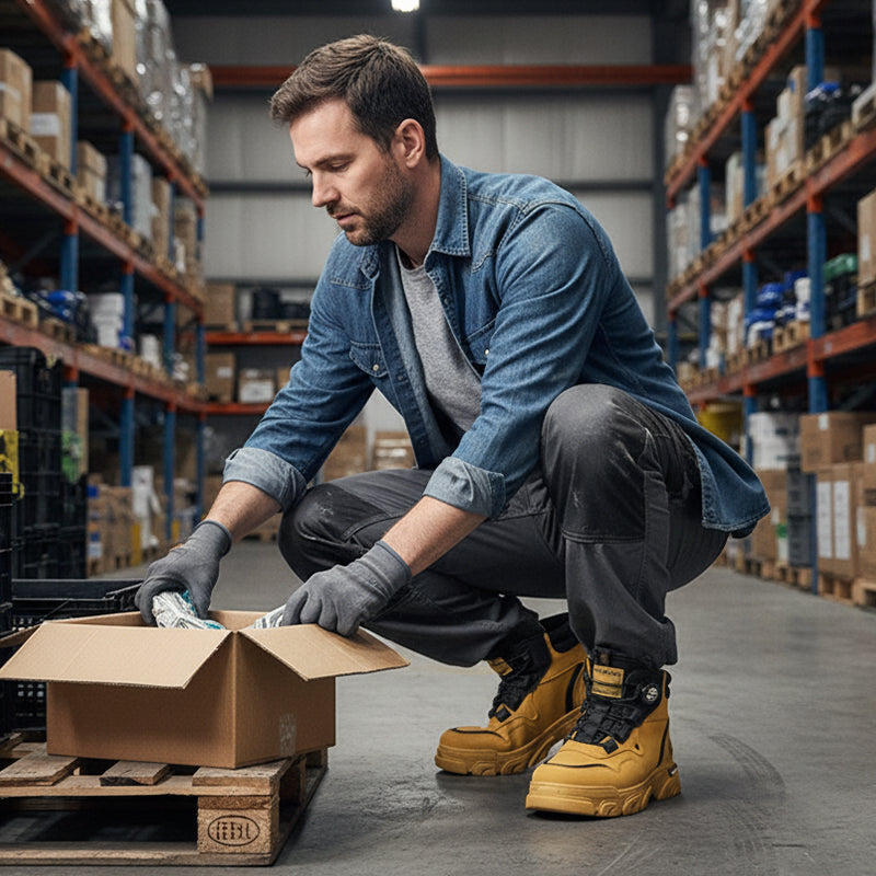 👞 60% DE RÉDUCTION ! ⛰️ Chaussures de Travail Homme – Imperméables, Antidérapantes & Confort Toute la Journée 🛡️