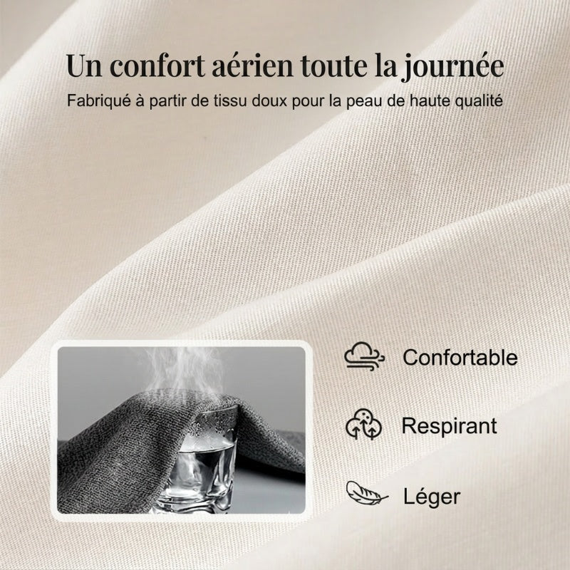 💎 50% DE RÉDUCTION ! 💎 Pantalon Décontracté à Jambe Droite – Coton & Lin Respirant, Taille Élastiquée & 6 Couleurs Disponibles 🌿👖