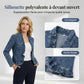 🧥 60% DE RÉDUCTION! ✨ Veste Jean Femme – Volants, Ouverture, Léger, Décontracté ✨