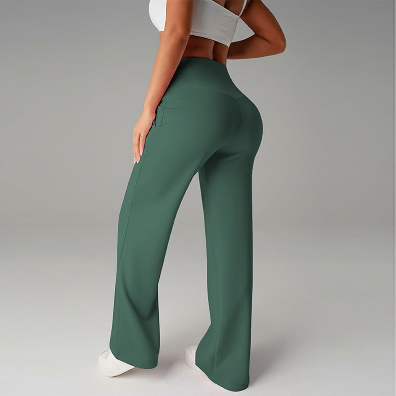 ⏰ 50% DE RÉDUCTION! 💫 Pantalon droit ample uni pour femme ❄️👖