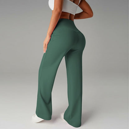⏰ 50% DE RÉDUCTION! 💫 Pantalon droit ample uni pour femme ❄️👖