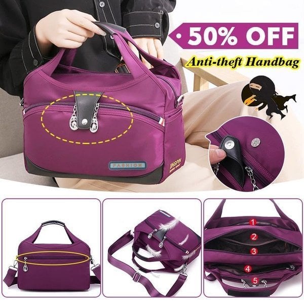 👜 65 % de réduction – Sac à main anti-vol de mode : multifonction, bandoulière réglable & idéal en voyage ! 😍