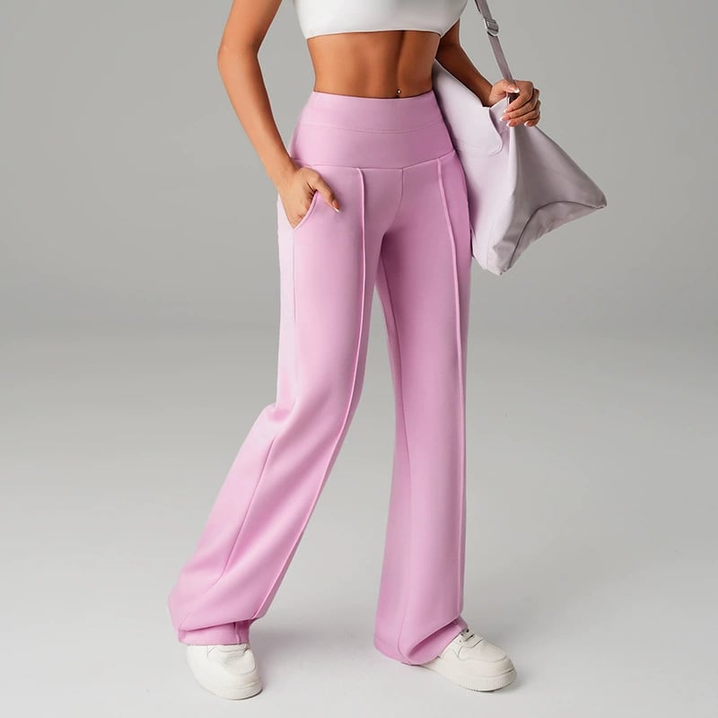 ⏰ 50% DE RÉDUCTION! 💫 Pantalon droit ample uni pour femme ❄️👖
