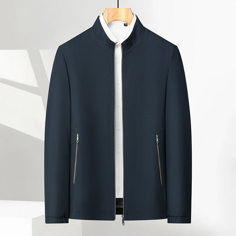 🔥🔥Veste décontractée à col montant et fermeture éclair pour hommes（50% OFF）