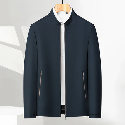 🔥🔥Veste décontractée à col montant et fermeture éclair pour hommes（50% OFF）