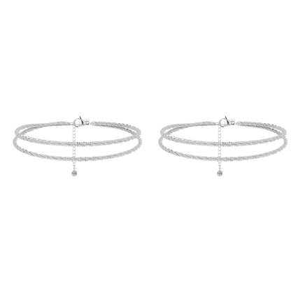 💜DERNIER JOUR -50% de réduction💜Délicat bracelet de cheville étanche en couches