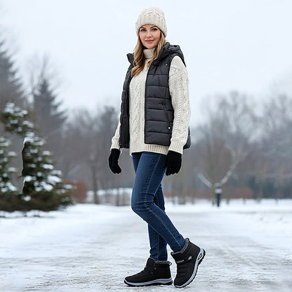 Sneakers slip-on sans lacets pour l'hiver
