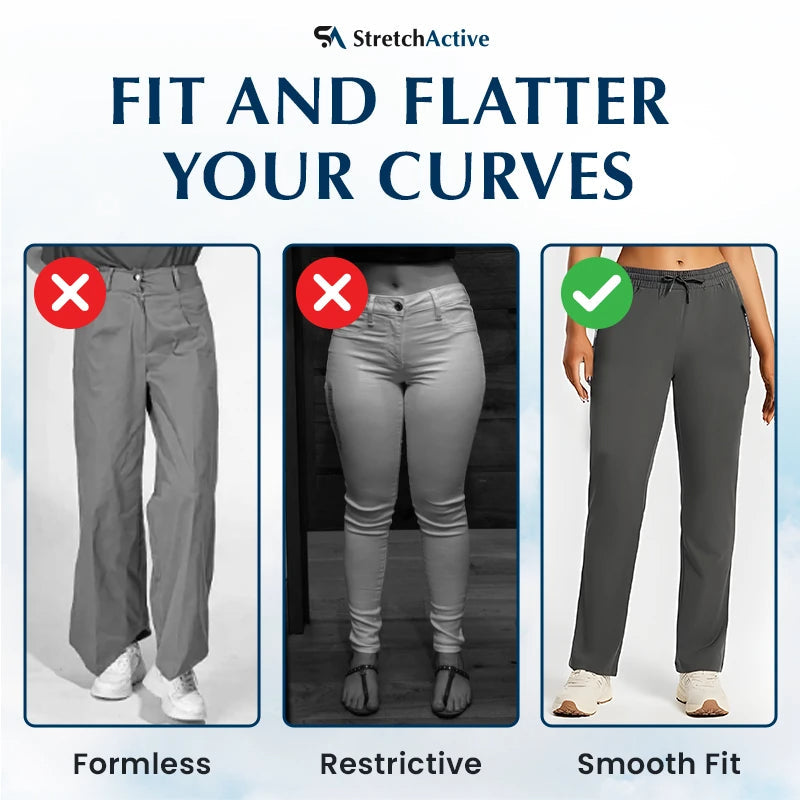 Pantalon décontracté unisexe ultra extensible, frais et confortable