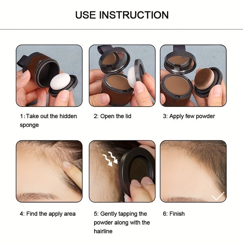 🔥💗 ACHETEZ 1, OBTENEZ 1 GRATUIT ! Poudre pour Racines et Repousses – Naturelle, Résistante à l'Eau & Convient à Toutes les Couleurs (Avec Miroir et Houppette)