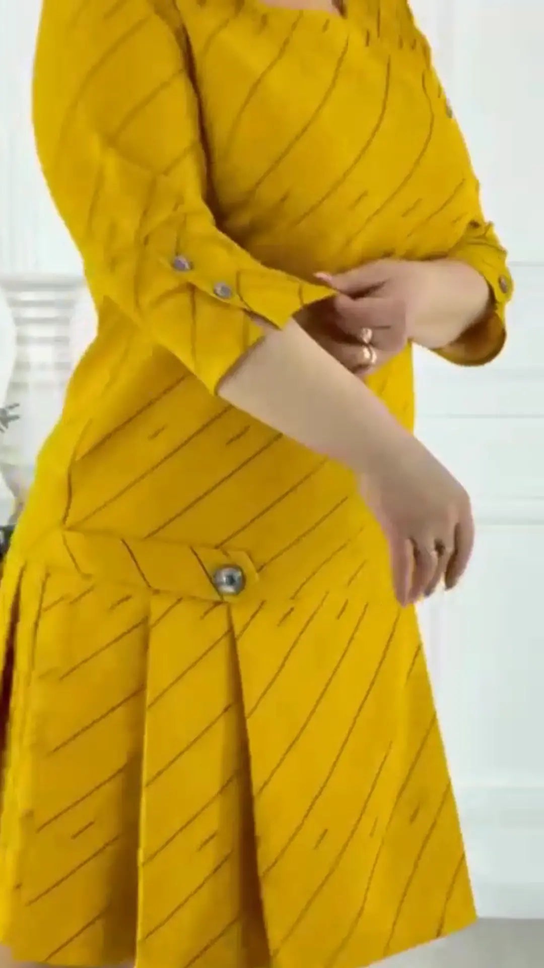 🔥Vente chaude Remise élevée 🌸Robe élégante imprimée à col rond