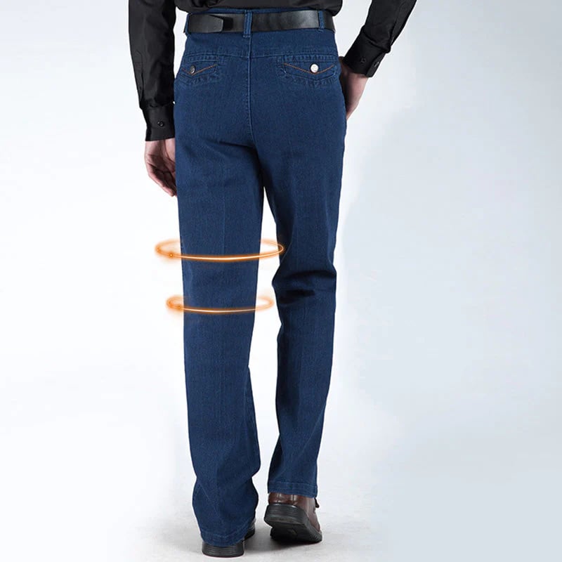 📢📢60 % de réduction !!! 🎅 Jeans taille haute à coupe droite pour hommes